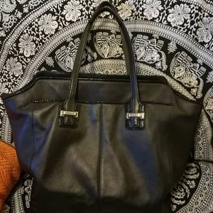 Coach leather tote bag